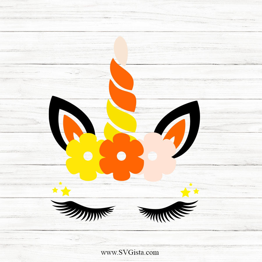 Candy Corn Unicorn SVG
