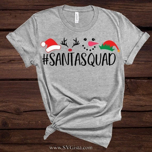 Santa Squad SVG Saying