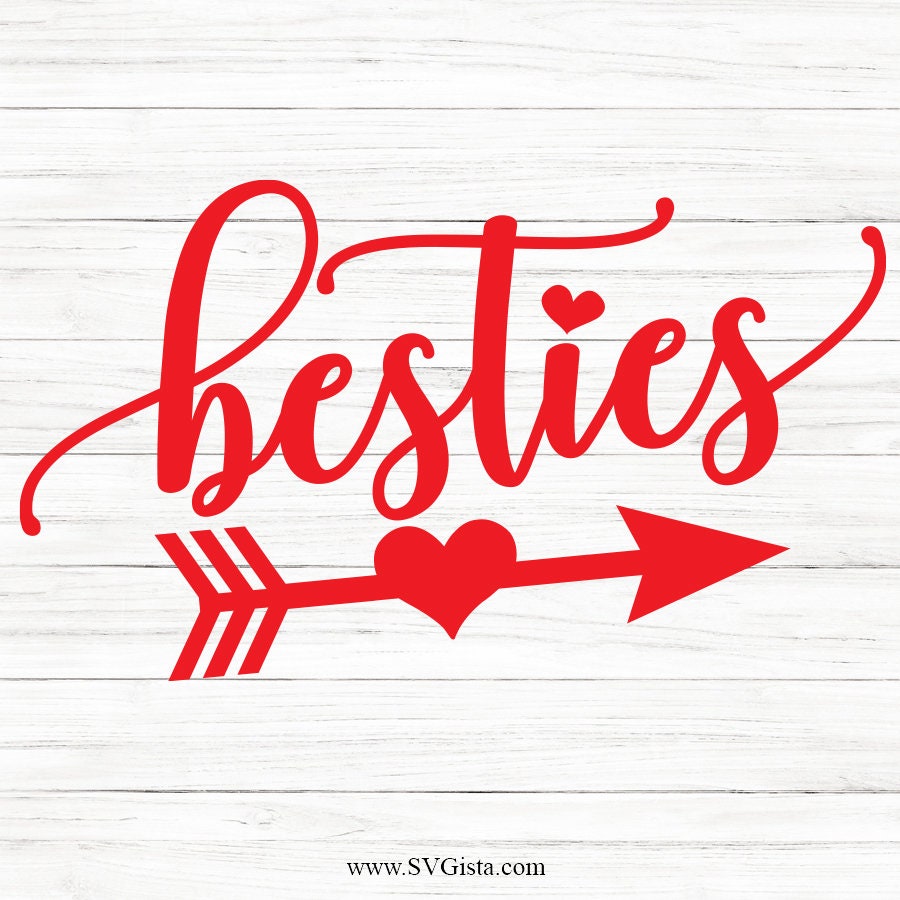 Besties SVG Saying