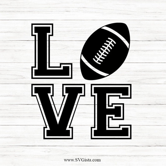Love Football SVG Clipart