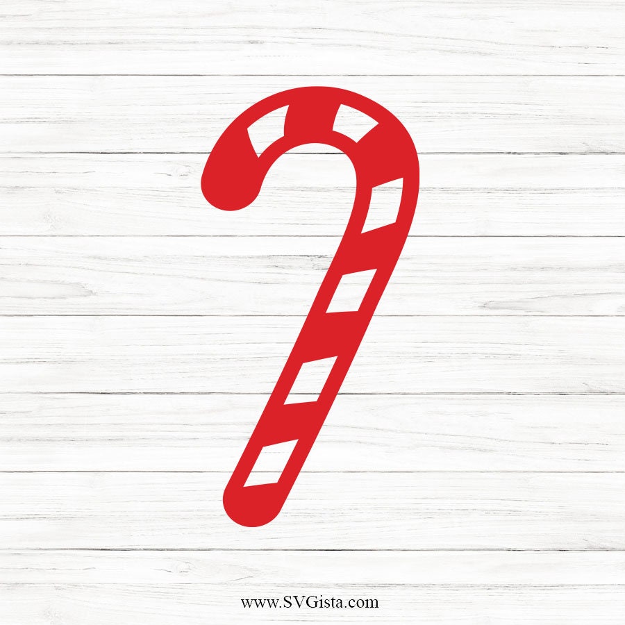 Candy Cane Monogram SVG Clipart