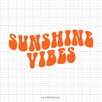 Sunshine Vibes SVG Saying